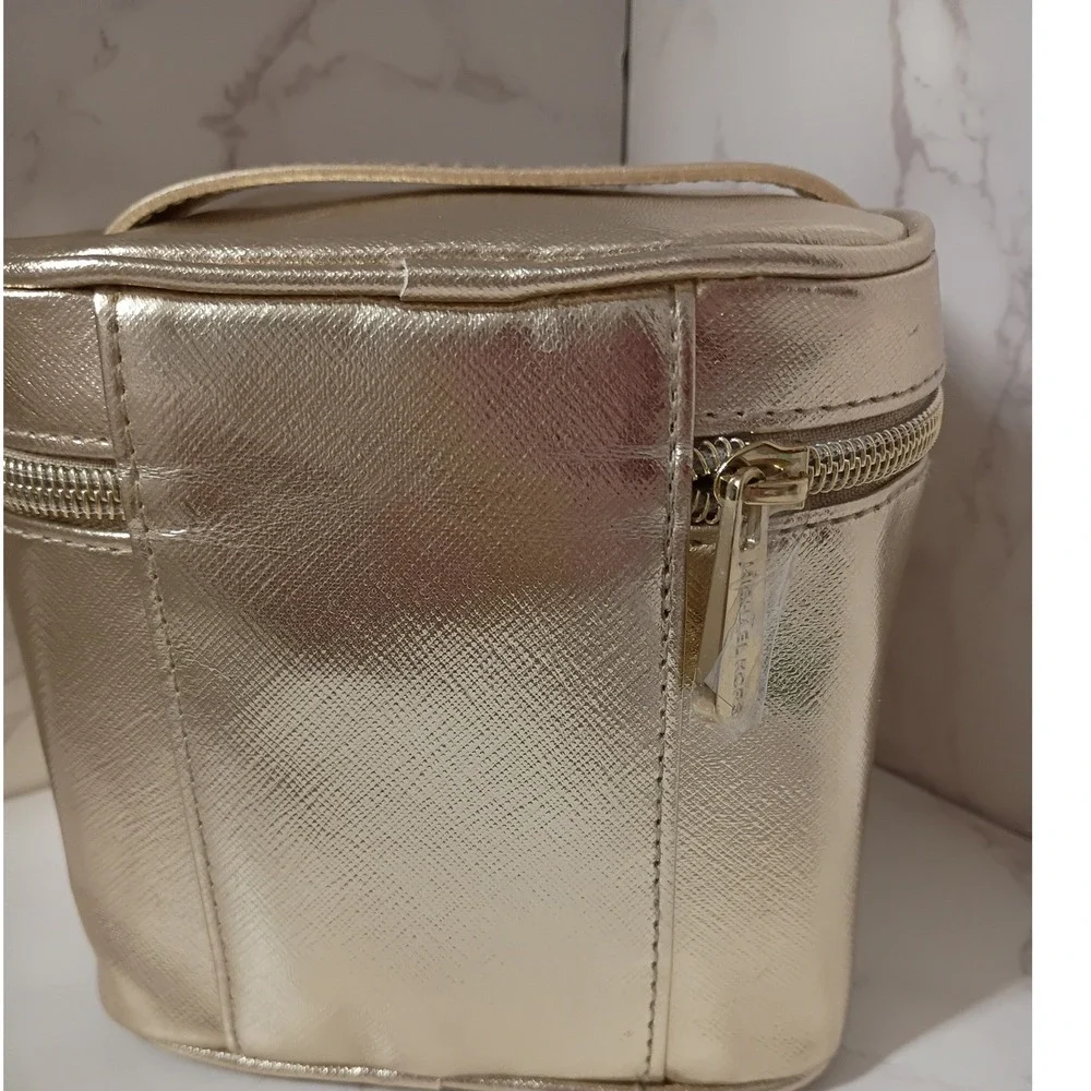 Michael Kors Metallic Gold Cosmetic Case NWOT